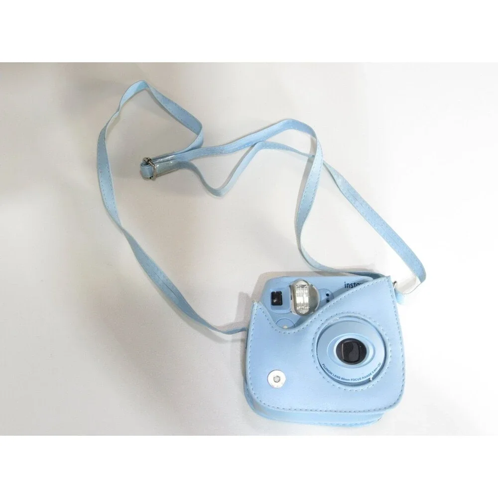 Fujifilm Instax Mini 7S Instant Film Camera Blue w/Case